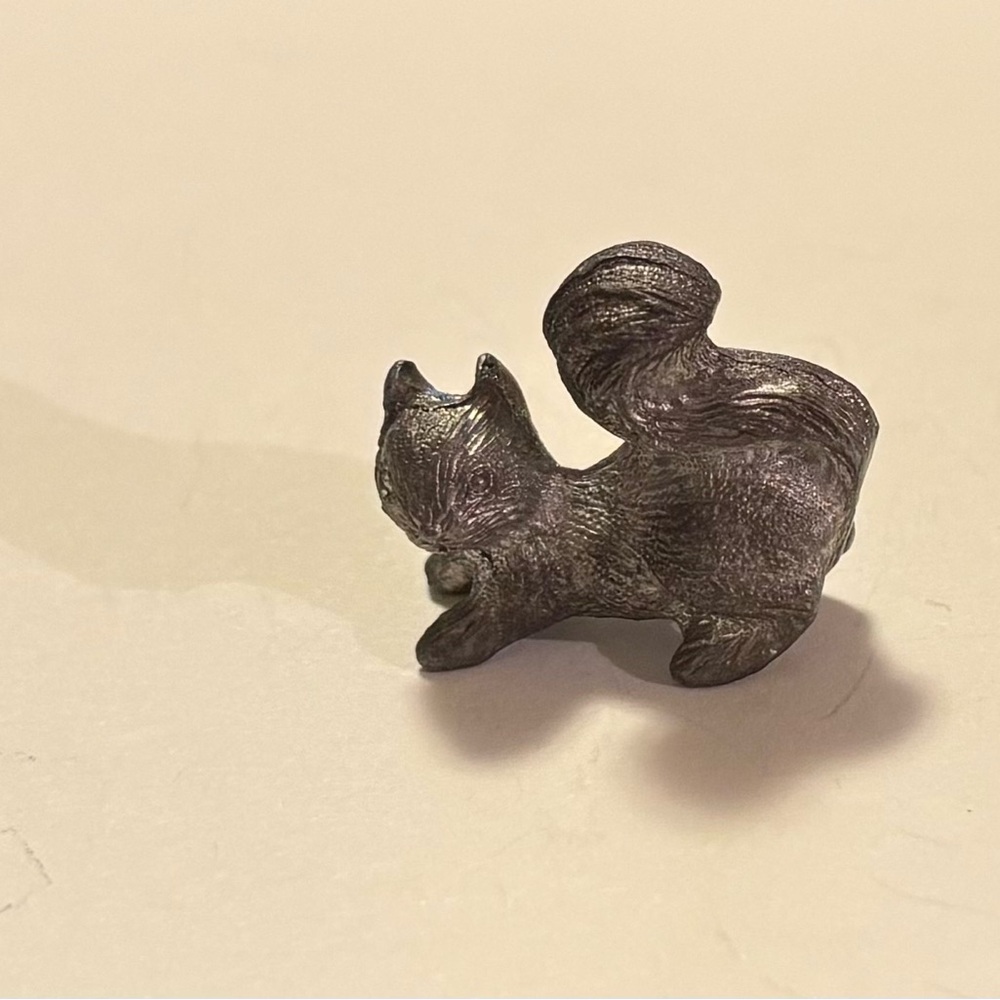 Vintage Spoontique Pewter Squirrel